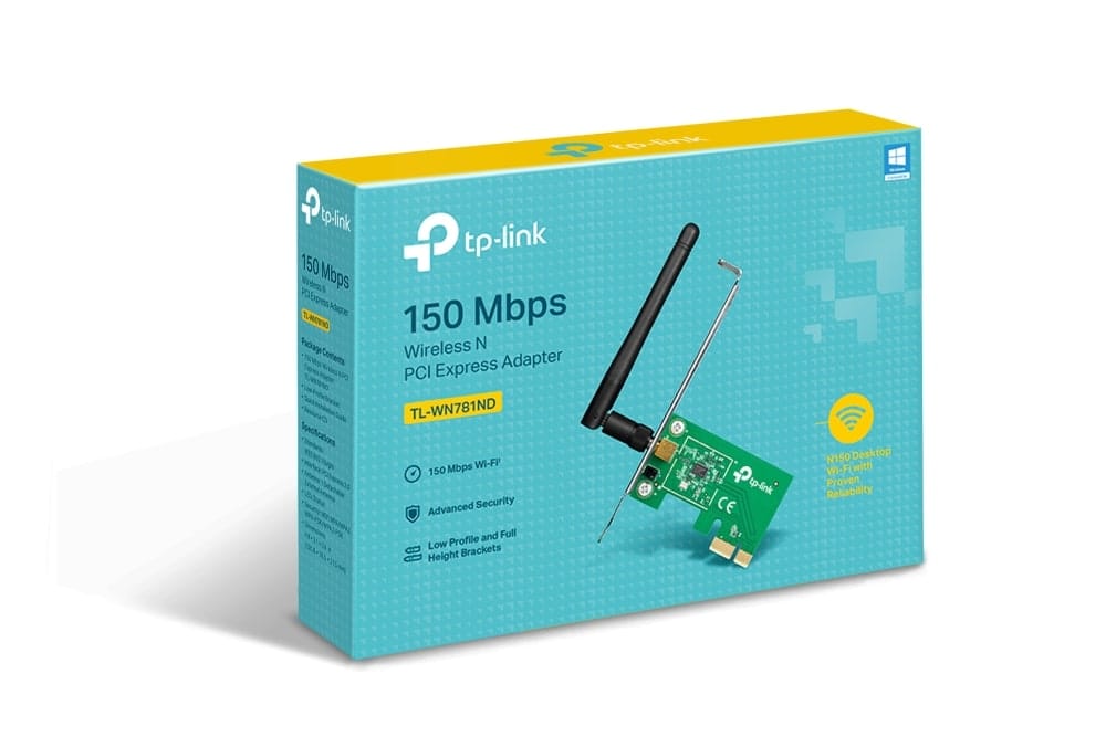 TP-Link TL-WN781ND - محول لاسلكي N PCI Express بسرعة 150 ميجابت في الثانية