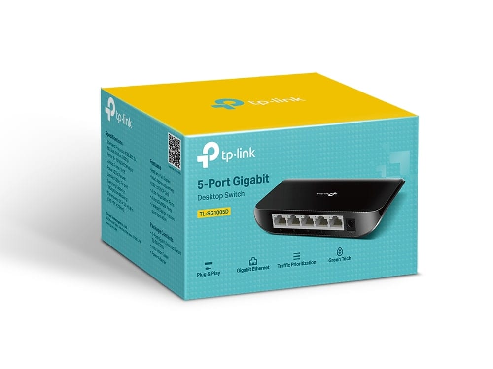 TP-Link TL-SG1005D - مفتاح سطح مكتب جيجابت بخمسة منافذ