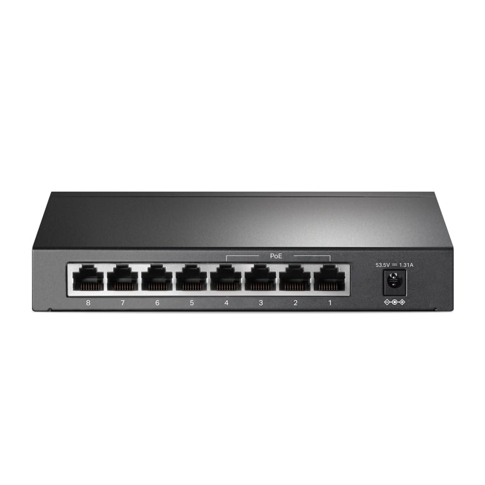 TP-Link TL-SF1008P - مفتاح سطح مكتب 8 منافذ 10/100 ميجابت في الثانية مع 4 منافذ PoE+