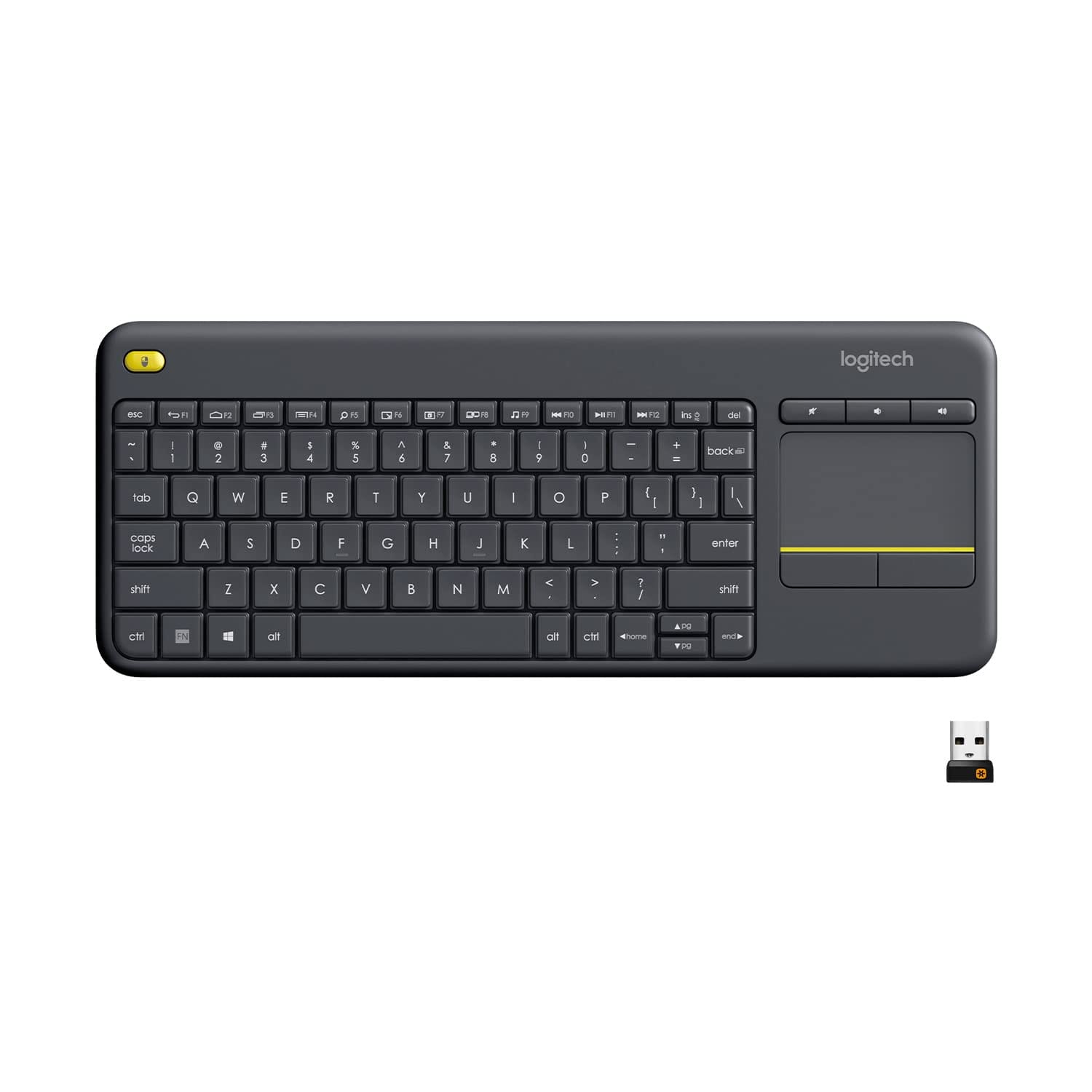 لوحة مفاتيح لمس لاسلكية Logitech K400 Plus
