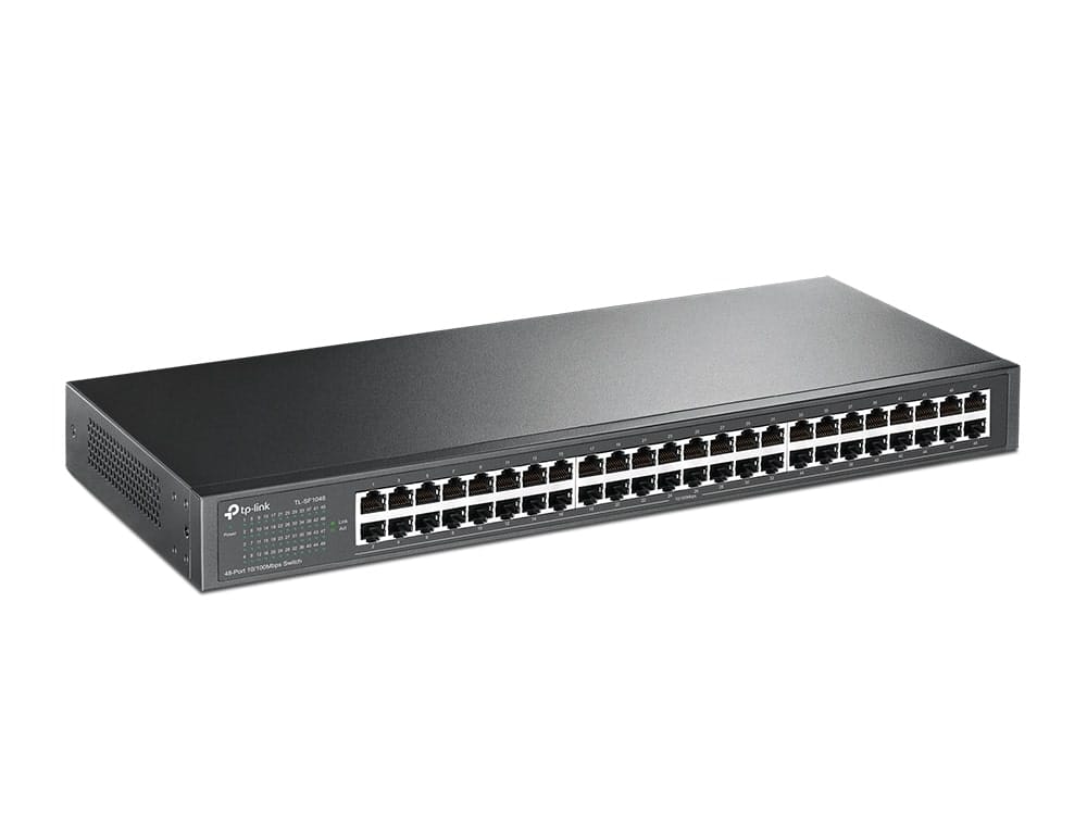TP-Link TL-SF1048 - مفتاح تثبيت على الرف 48 منفذًا بسرعة 10/100 ميجابت في الثانية