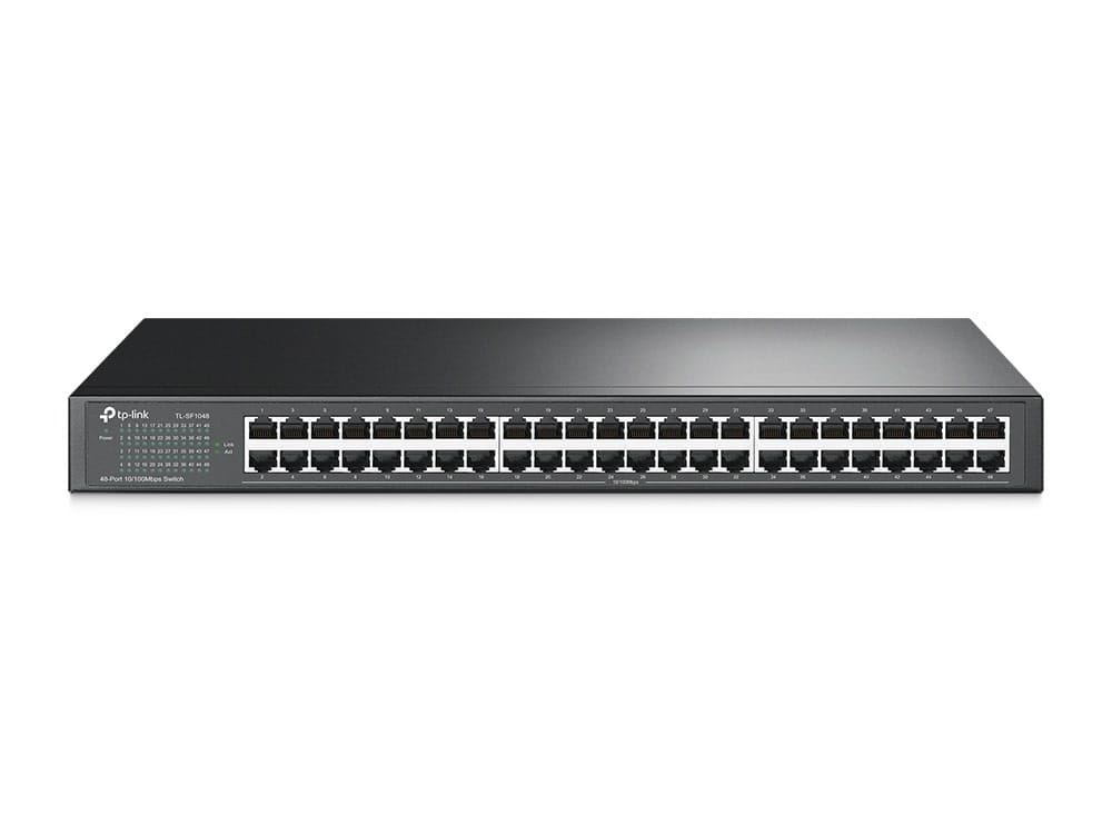 TP-Link TL-SF1048 - مفتاح تثبيت على الرف 48 منفذًا بسرعة 10/100 ميجابت في الثانية