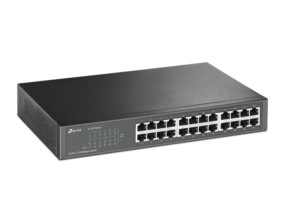 TP-Link TL-SF1024D - مفتاح سطح المكتب/الرفوف 24 منفذًا بسرعة 10/100 ميجابت في الثانية
