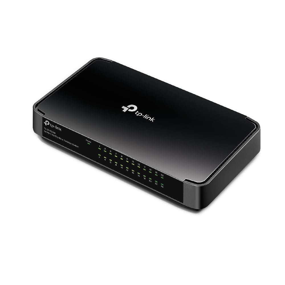 TP-Link TL-SF1024M - مفتاح سطح مكتب 24 منفذًا بسرعة 10/100 ميجابت في الثانية