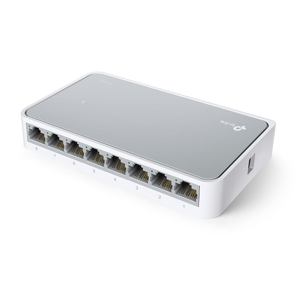 TP-Link TL-SF1008D - مفتاح سطح مكتب 8 منافذ 10/100 ميجابت في الثانية