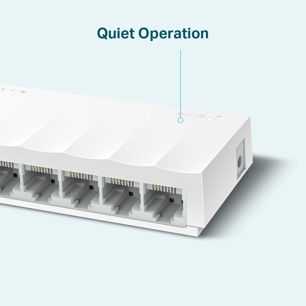 TP-Link LS1008 - مفتاح سطح مكتب 8 منافذ 10/100 ميجابت في الثانية