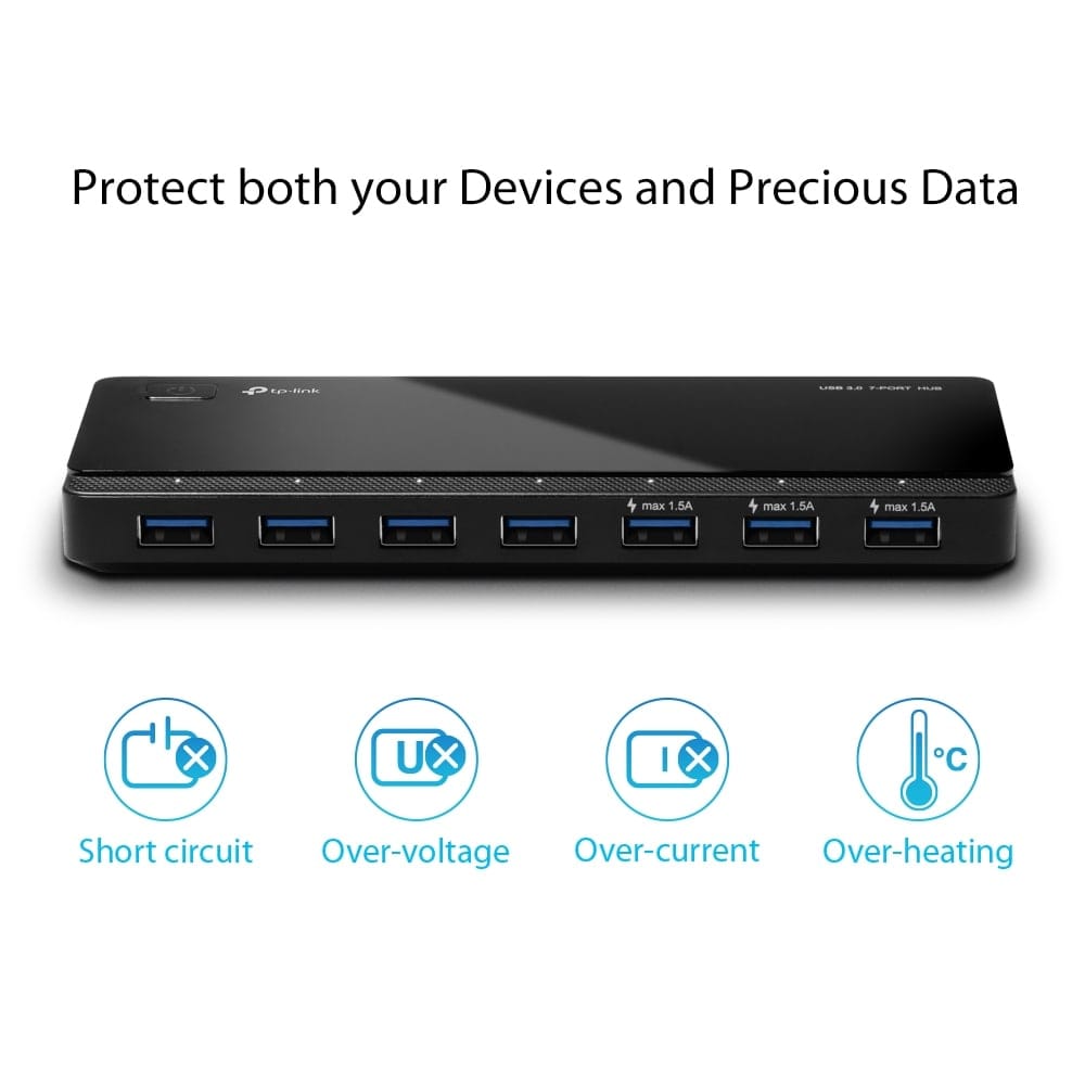 TP-Link UH700 - موزع USB 3.0 بـ 7 منافذ