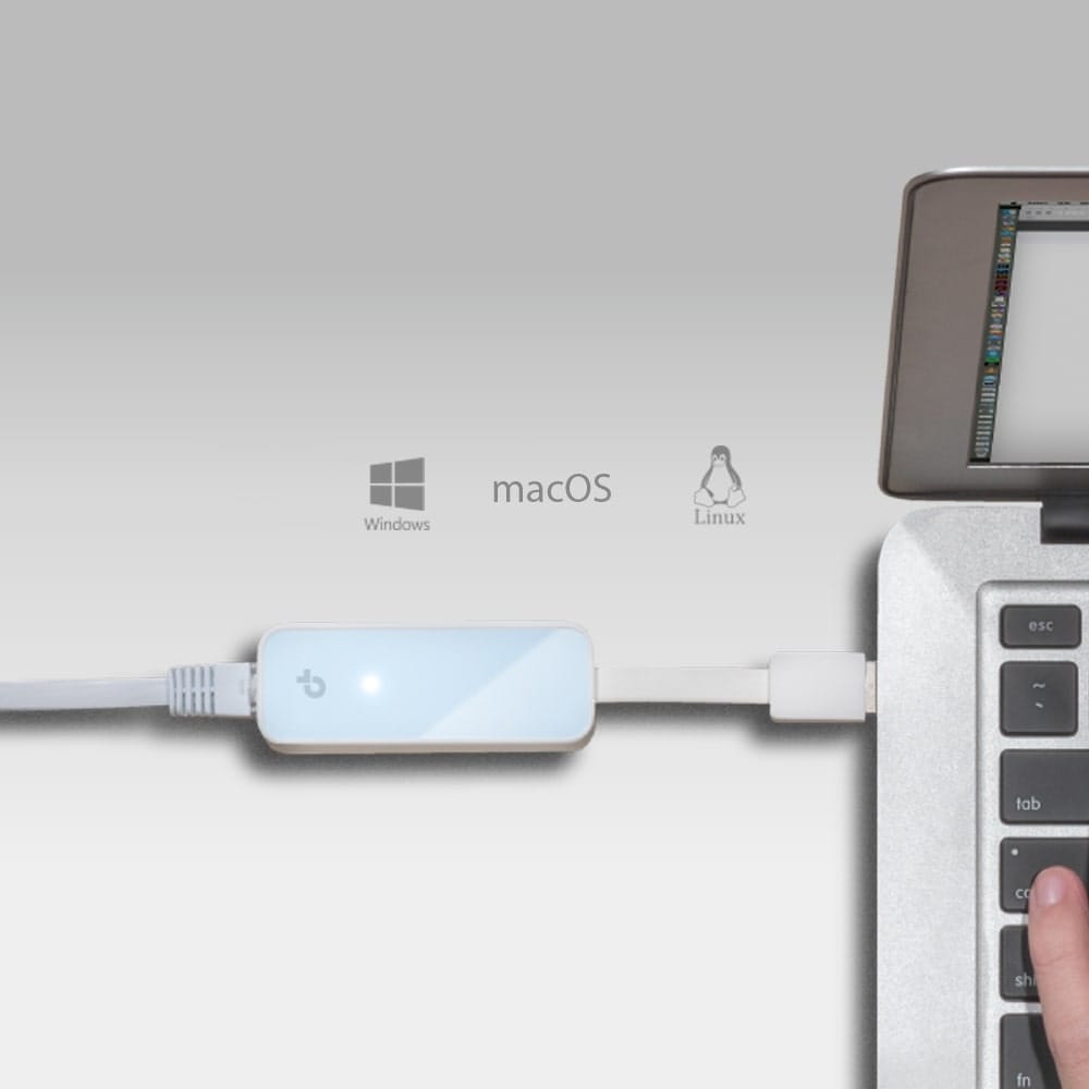 TP-Link UE200 - محول شبكة إيثرنت من USB 2.0 إلى 100 ميجابت في الثانية
