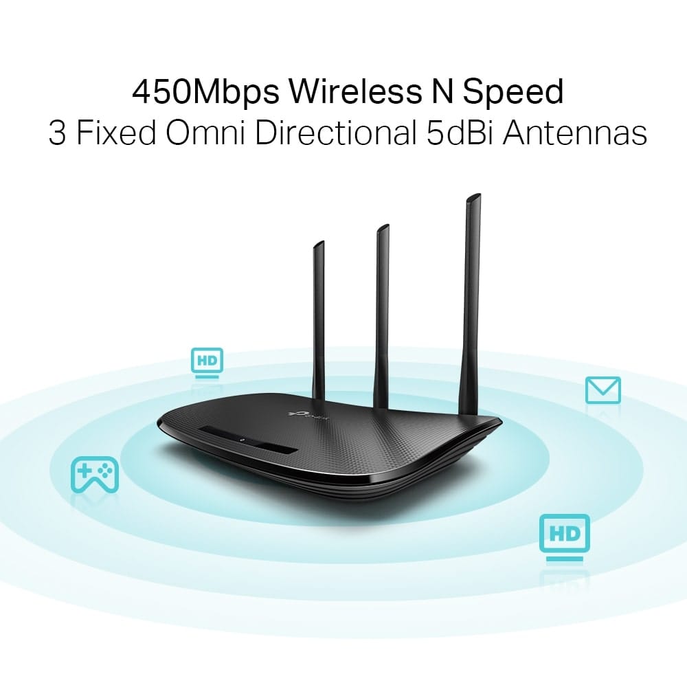 TP-Link TL-WR940N - نقطة وصول/راوتر لاسلكي N بسرعة 450 ميجابت في الثانية