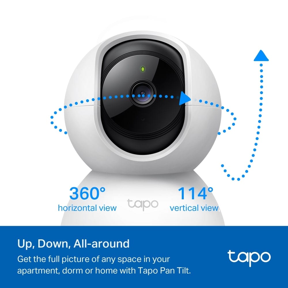 كاميرا أمان منزلية بتقنية Wi-Fi قابلة للتحريك والميل من TP-Link Tapo C200