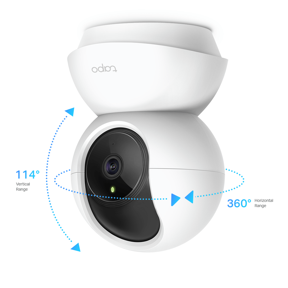 كاميرا أمان منزلية TP-Link Tapo TC70 بتقنية Wi-Fi قابلة للتحريك والإمالة