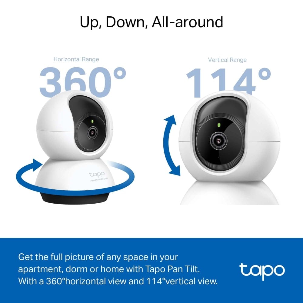 كاميرا أمان منزلية TP-Link Tapo C220 بتقنية Wi-Fi قابلة للتحريك والإمالة