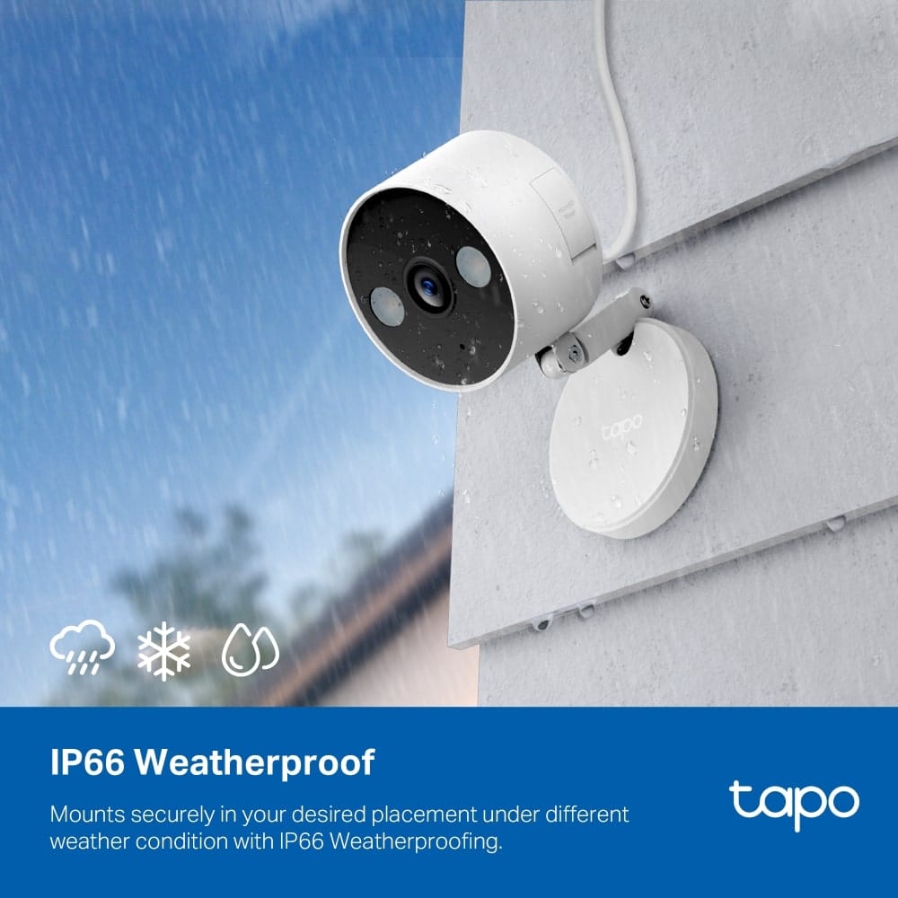 كاميرا مراقبة منزلية TP-Link Tapo C120 - داخلية/خارجية مزودة بتقنية Wi-Fi