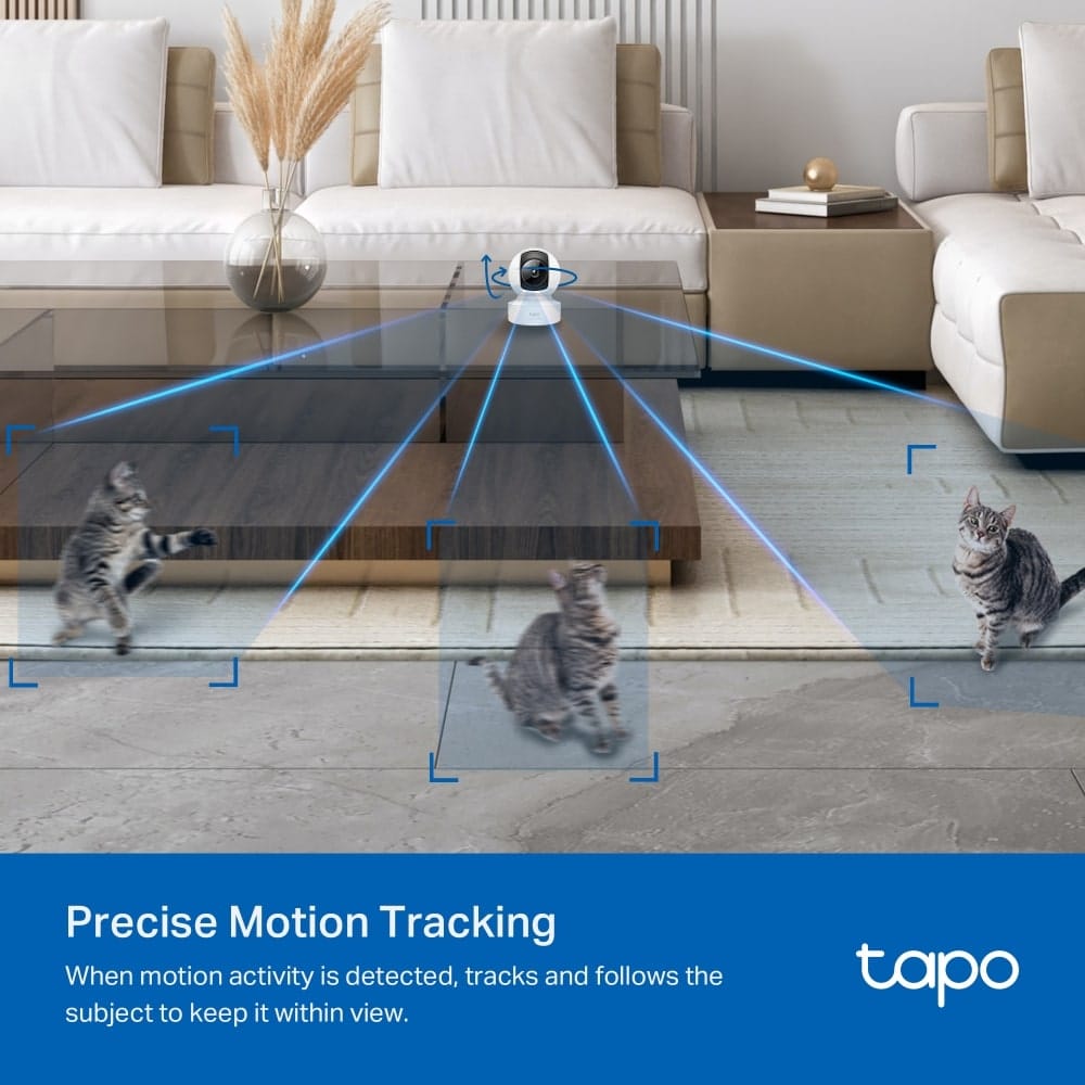 كاميرا أمان منزلية بتقنية Wi-Fi بتقنية Pan/Tilt Ai من TP-Link Tapo C222