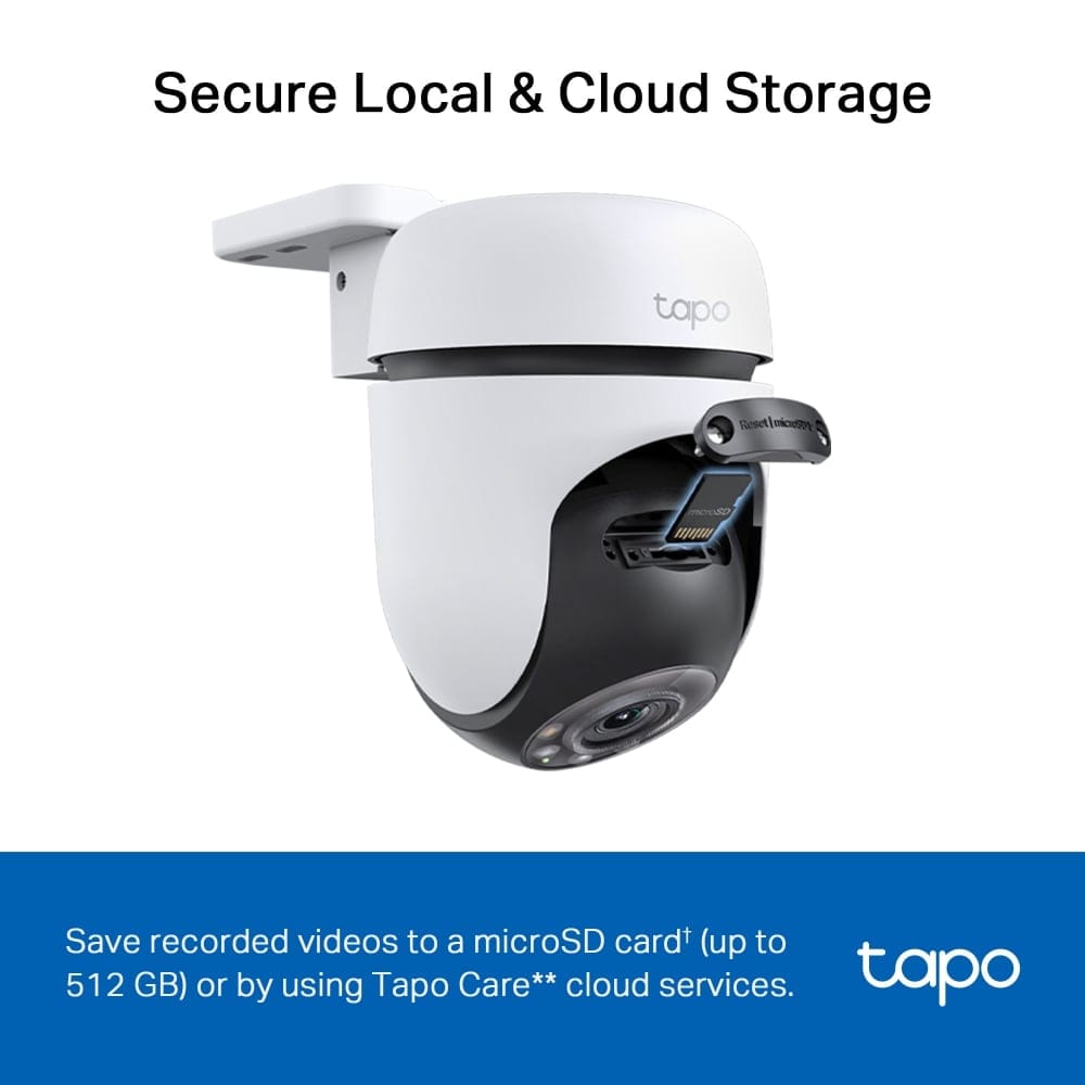 كاميرا TP-Link Tapo TC41 الخارجية - كاميرا أمان لاسلكية قابلة للتحريك والإمالة