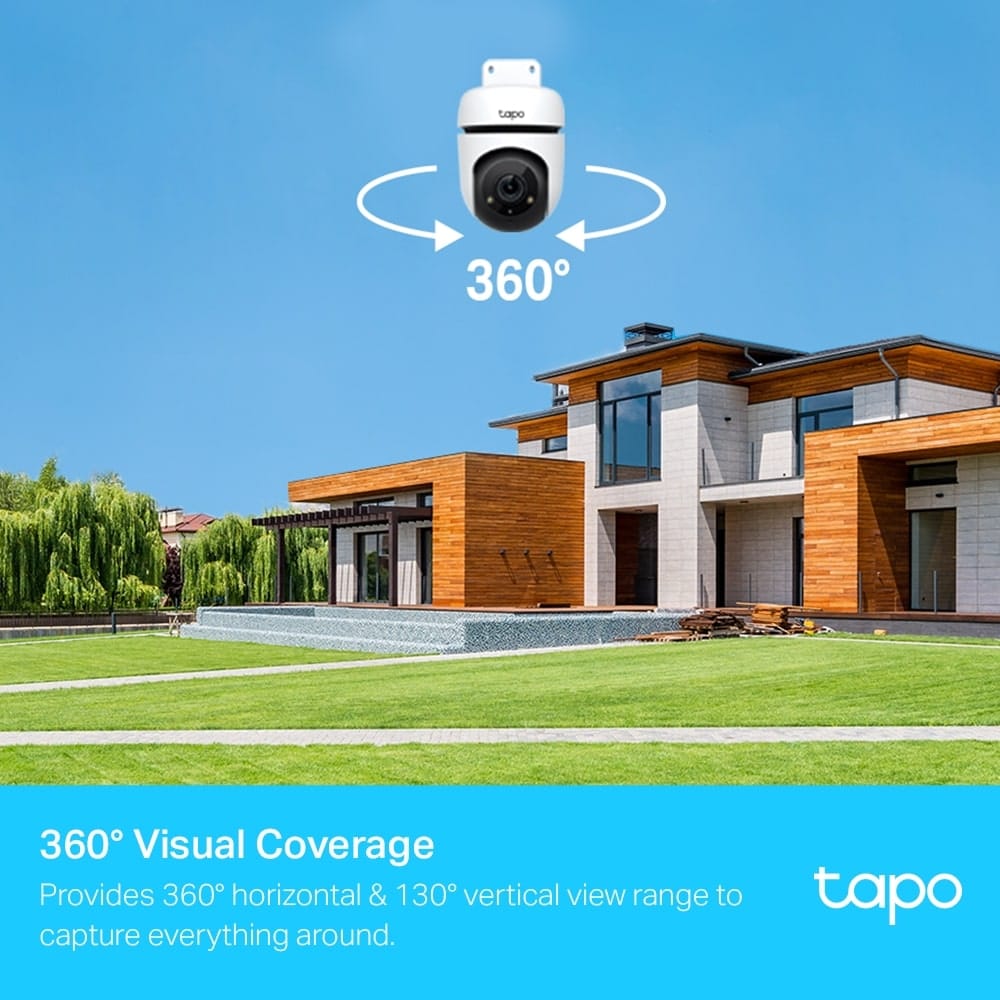 كاميرا TP-Link Tapo C500 الخارجية - كاميرا أمان لاسلكية قابلة للتحريك والإمالة