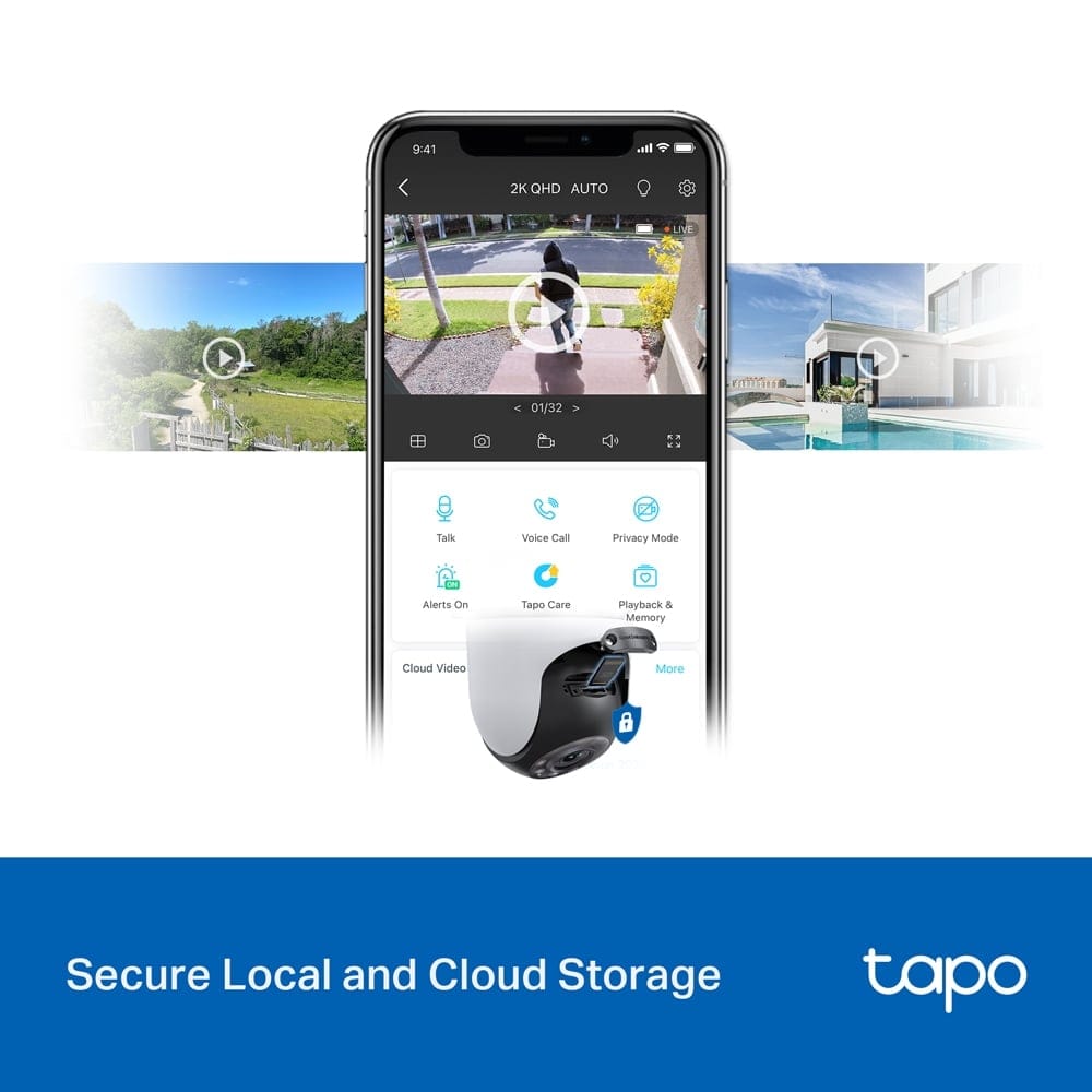 TP-Link Tapo C520WS - كاميرا أمان خارجية متحركة مزودة بتقنية Wi-Fi