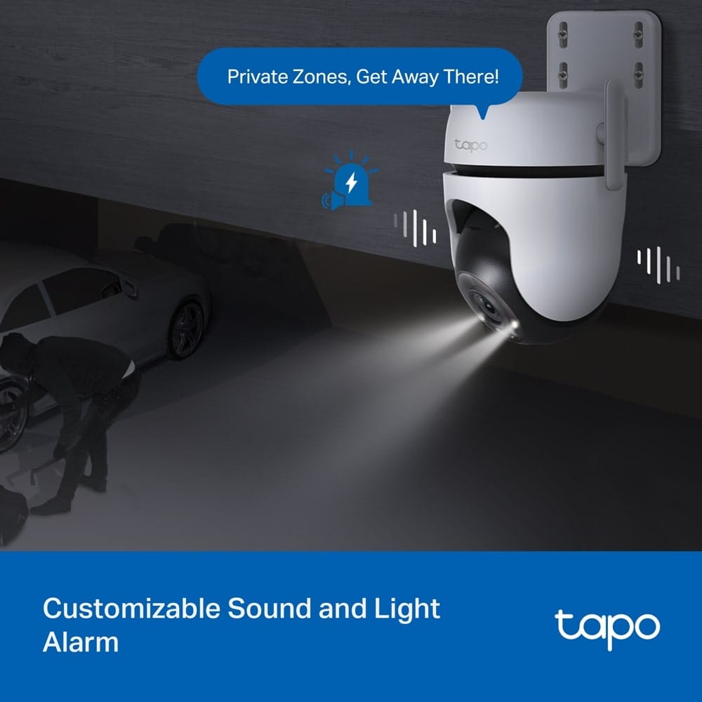 TP-Link Tapo C520WS - كاميرا أمان خارجية متحركة مزودة بتقنية Wi-Fi
