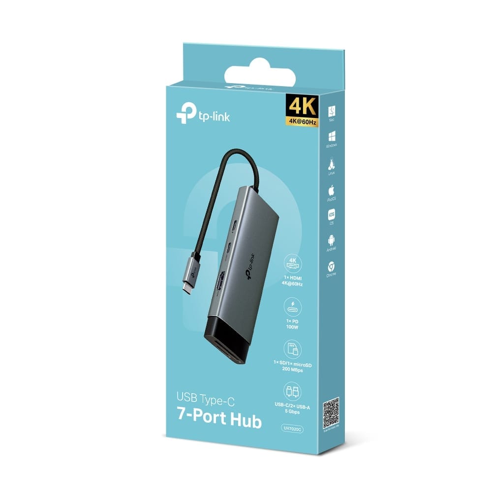 TP-Link UH7020C - موزع USB Type-C 7 في 1