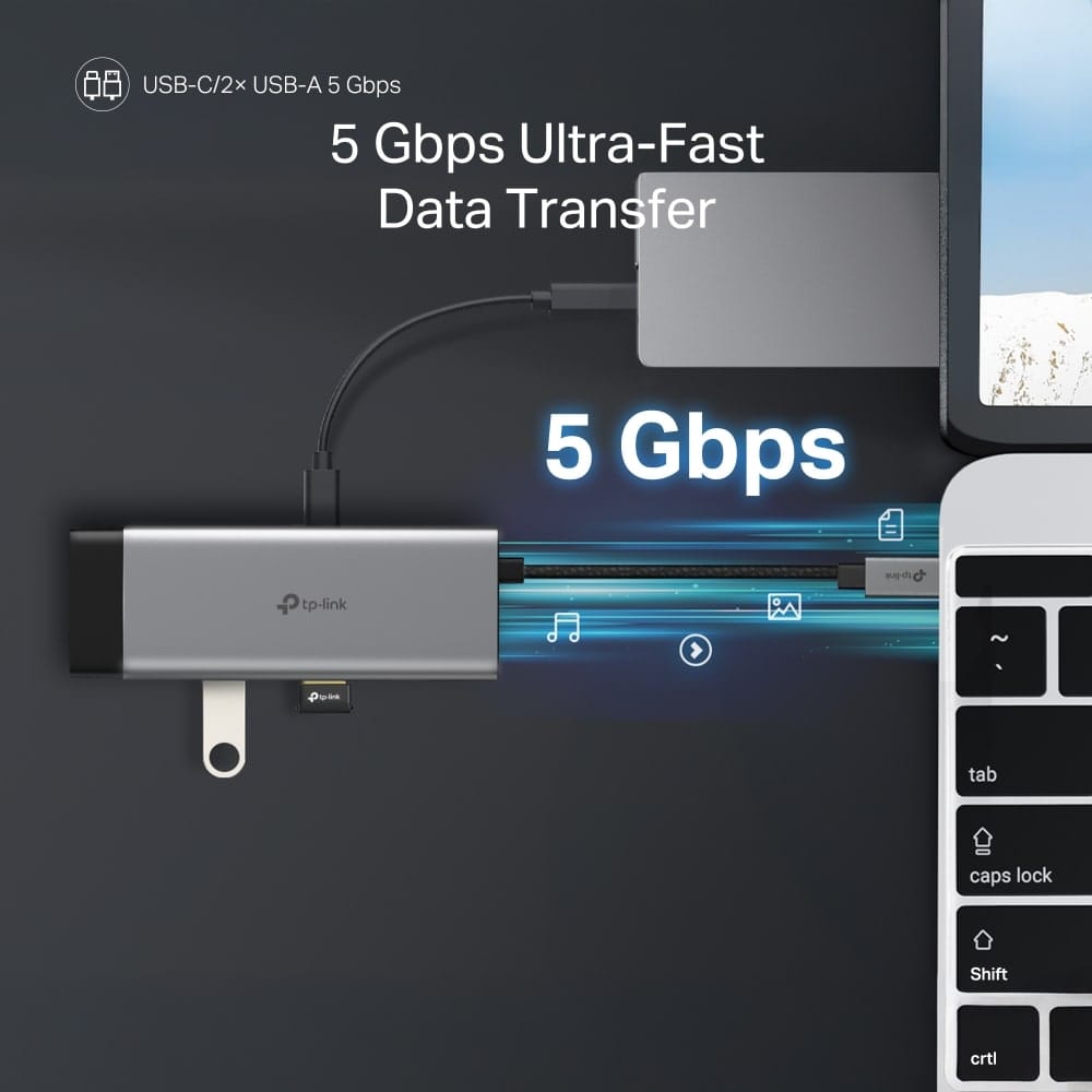 TP-Link UH7020C - موزع USB Type-C 7 في 1