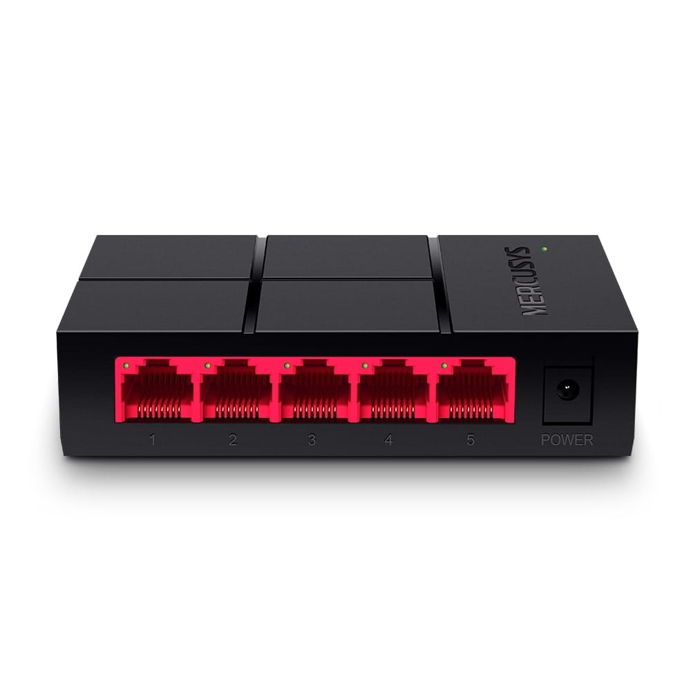 MERCUSYS MS105G - مفتاح سطح مكتب بخمسة منافذ بسرعة 10/100/1000 ميجابت في الثانية