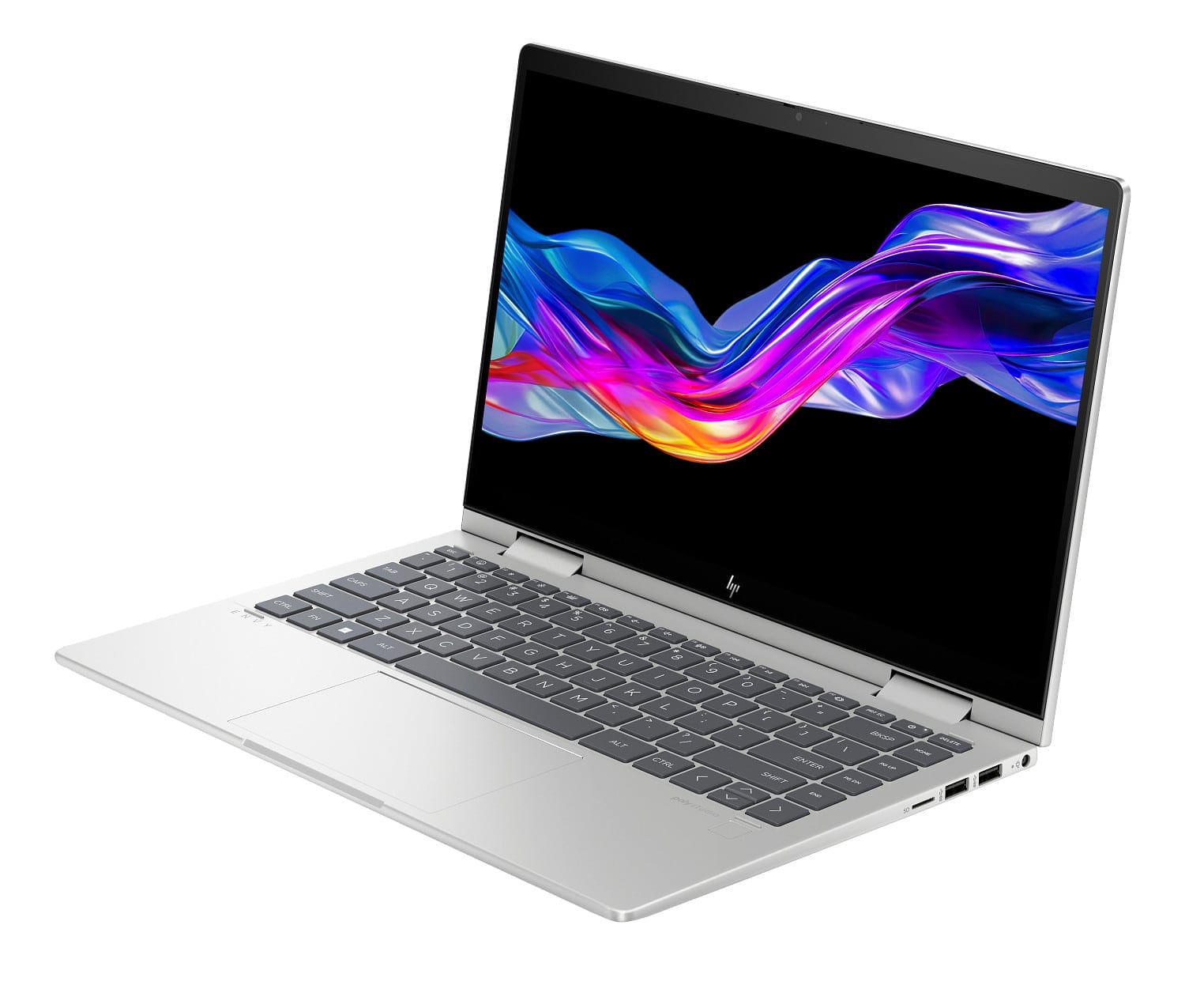 كمبيوتر محمول HP Envy x360 2 في 1 | نظام التشغيل Windows 11 Home | معالج Intel® Core™ 7 | ذاكرة وصول عشوائي (RAM) سعة 16 جيجابايت | قرص SSD سعة 512 جيجابايت